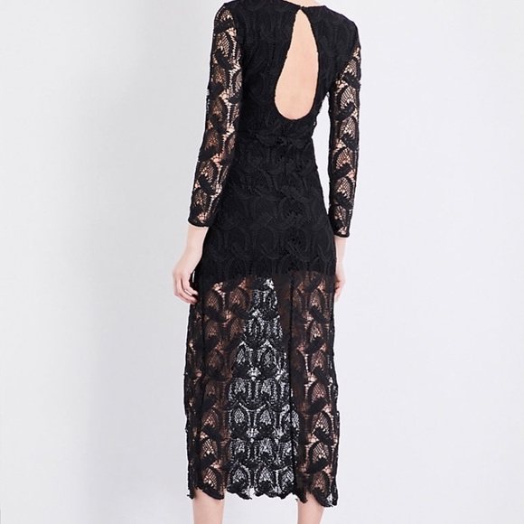 NEW, Black midi Maje dress - Picture 4 of 8